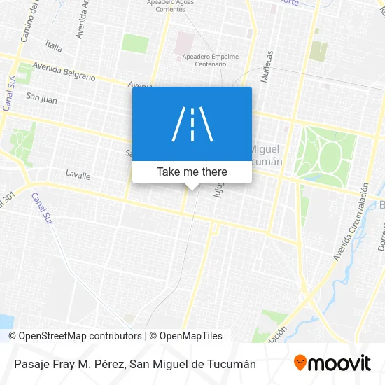 Mapa de Pasaje Fray M. Pérez