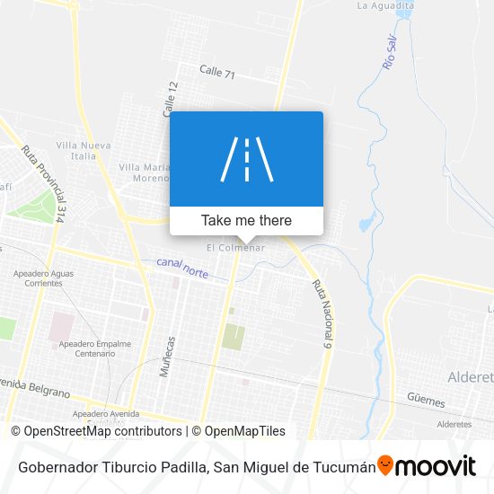 Gobernador Tiburcio Padilla map