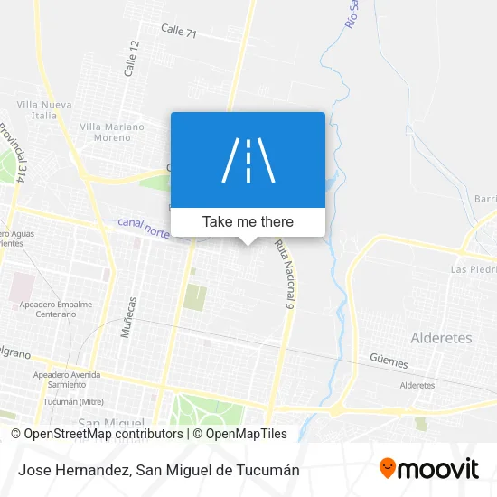 Jose Hernandez map