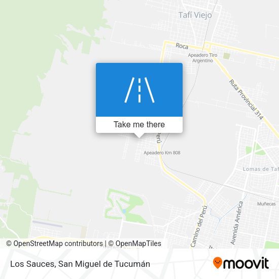 Los Sauces map