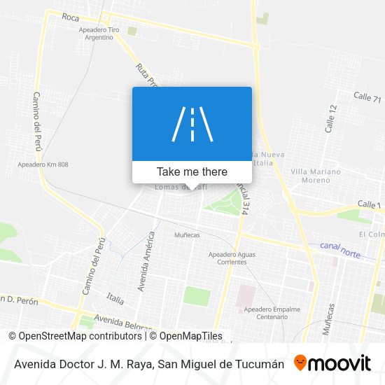Avenida Doctor J. M. Raya map