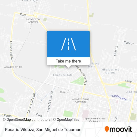 Rosario Vildoza map