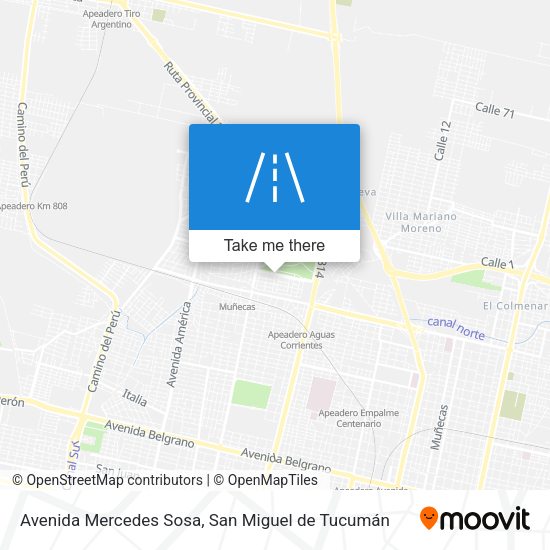 Avenida Mercedes Sosa map
