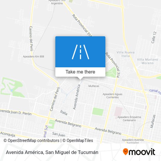 Avenida América map