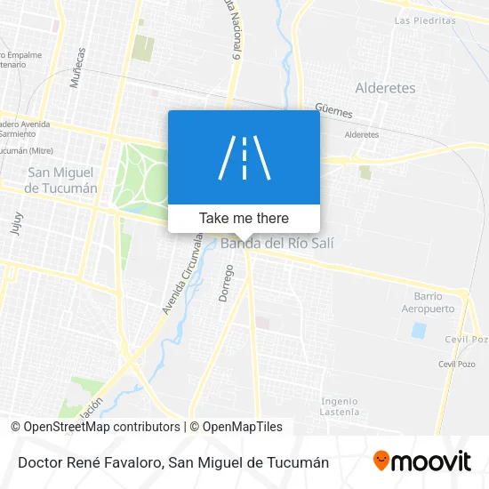 Mapa de Doctor René Favaloro