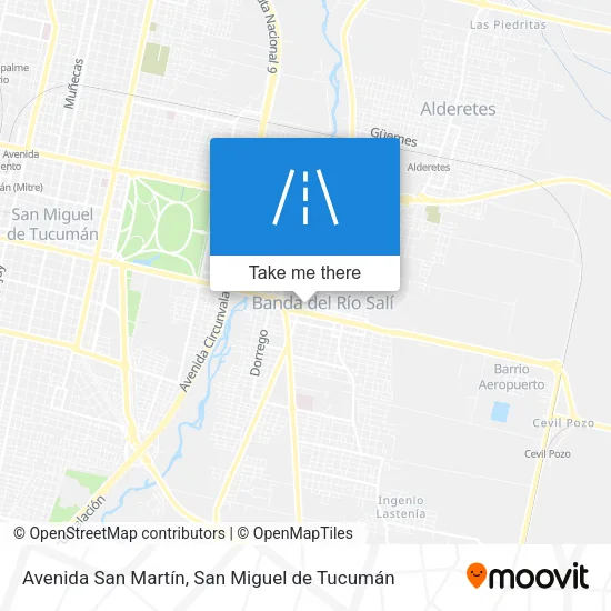 Mapa de Avenida San Martín