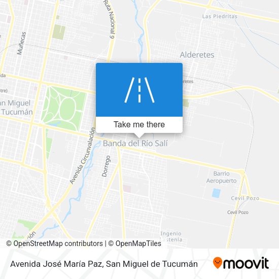 Avenida José María Paz map
