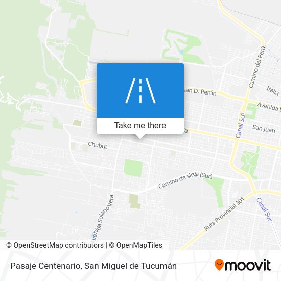 Pasaje Centenario map
