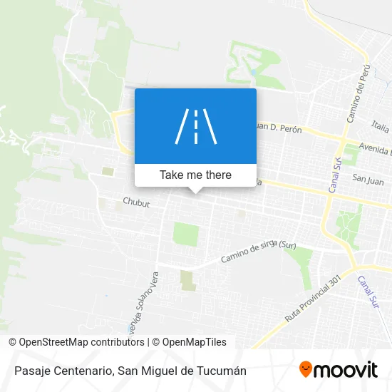 Mapa de Pasaje Centenario