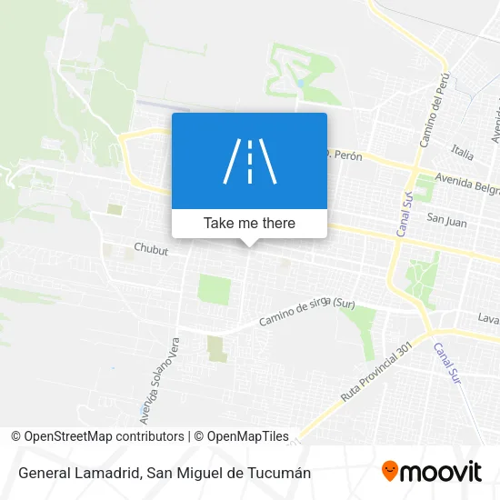 Mapa de General Lamadrid