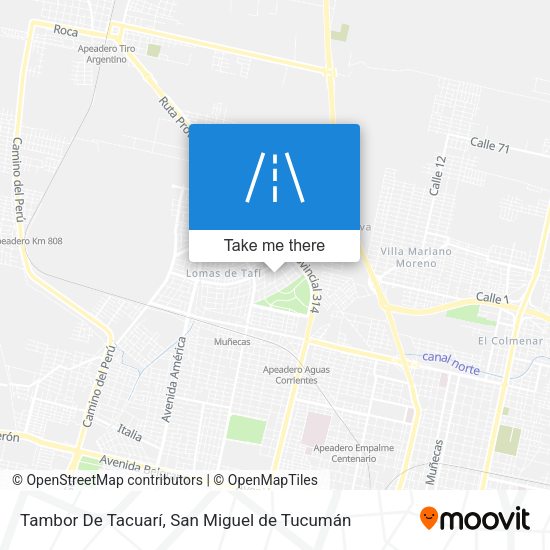 Mapa de Tambor De Tacuarí