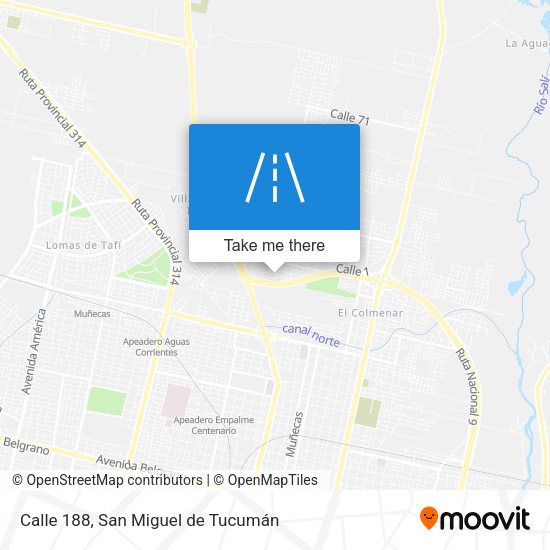 Calle 188 map