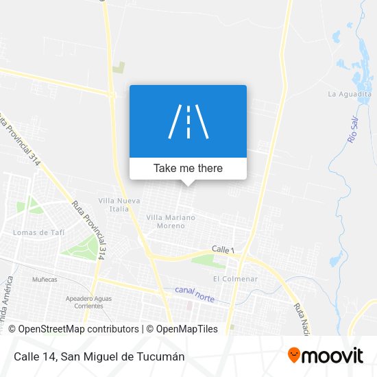 Calle 14 map