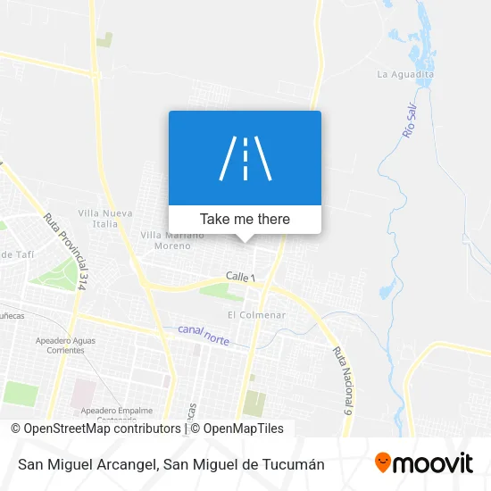 Mapa de San Miguel Arcangel