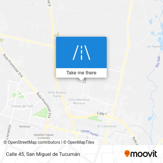 Mapa de Calle 45
