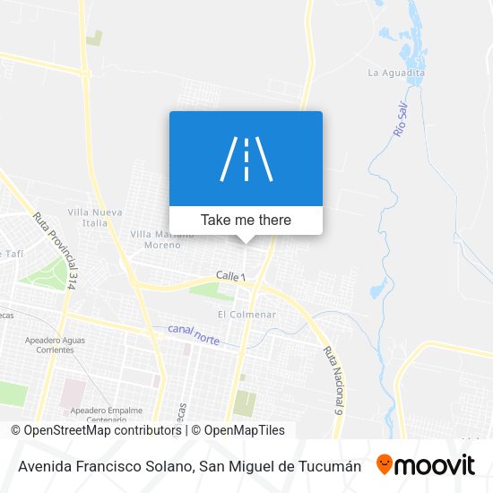 Avenida Francisco Solano map