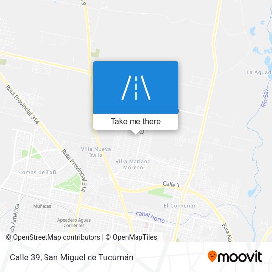 Calle 39 map