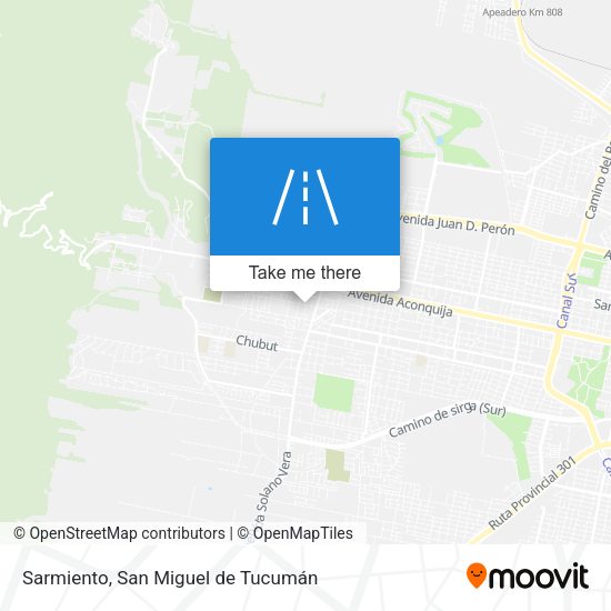 Mapa de Sarmiento