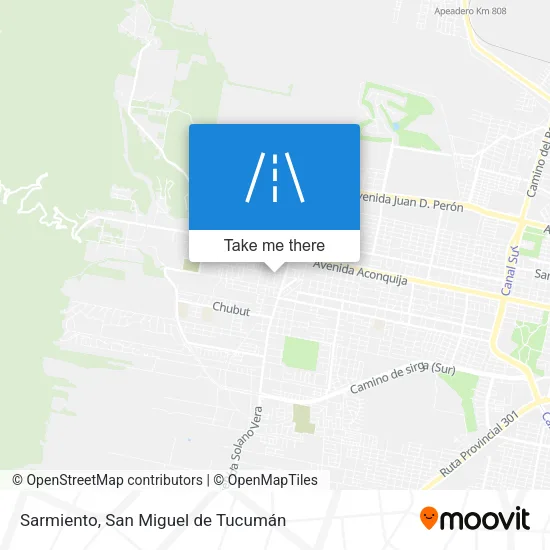 Mapa de Sarmiento