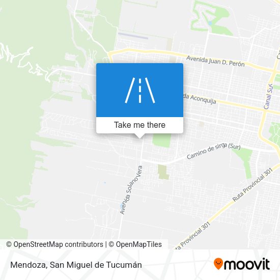 Mapa de Mendoza