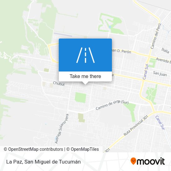 La Paz map