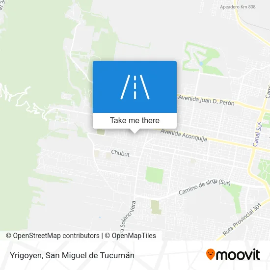 Mapa de Yrigoyen