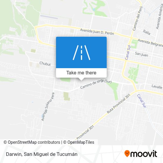 Darwin map