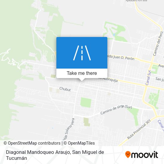 Mapa de Diagonal Mandoqueo Araujo