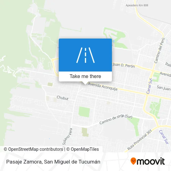 Mapa de Pasaje Zamora