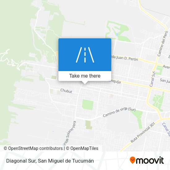 Diagonal Sur map