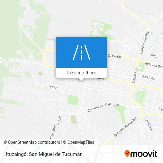 Ituzaingó map