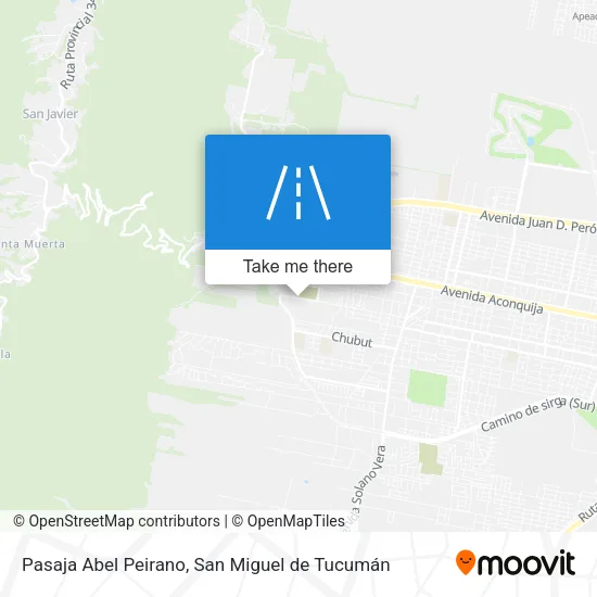 Mapa de Pasaja Abel Peirano