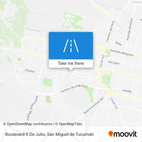Mapa de Boulevard 9 De Julio
