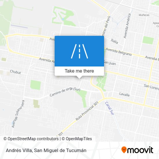 Andrés Villa map