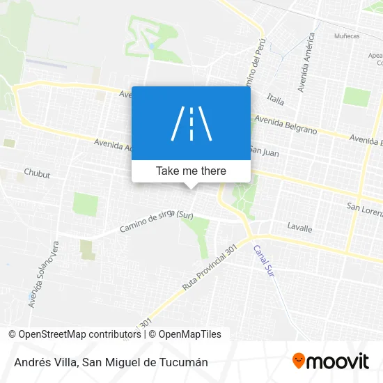Mapa de Andrés Villa