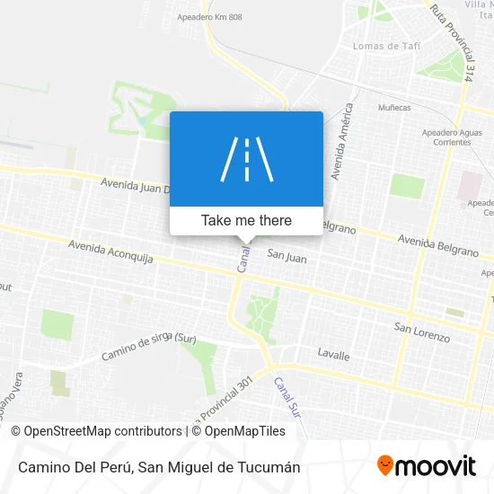 Camino Del Perú map