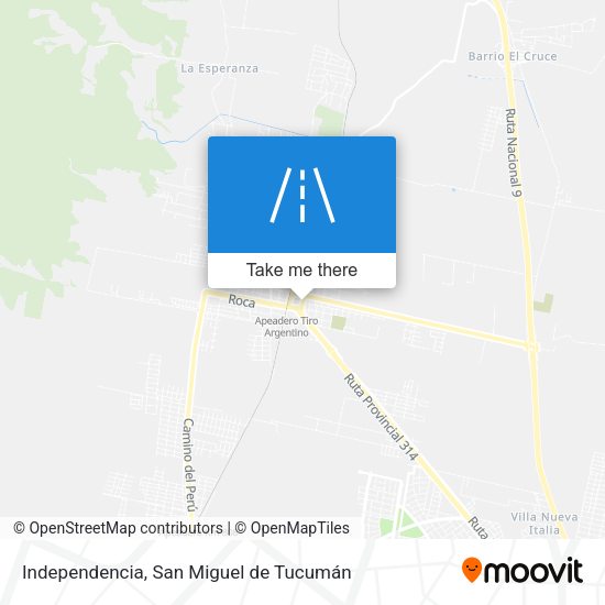 Mapa de Independencia