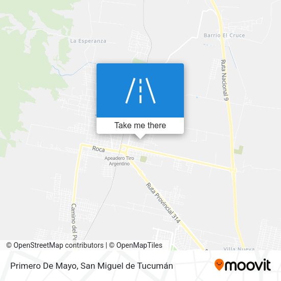 Primero De Mayo map