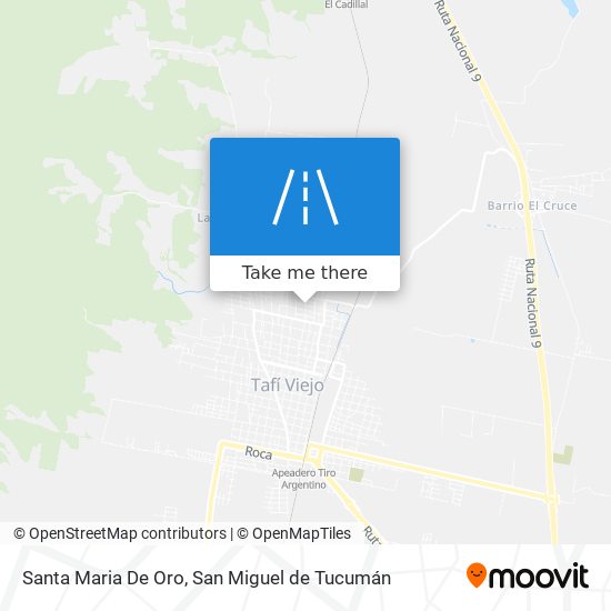 Santa Maria De Oro map