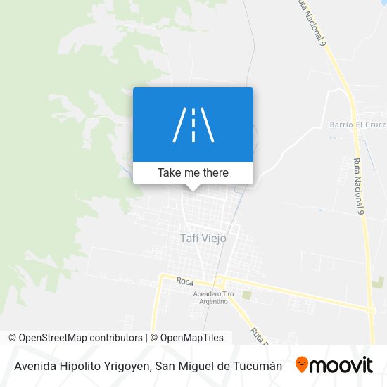 Avenida Hipolito Yrigoyen map