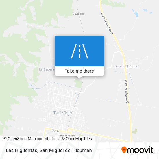 Las Higueritas map