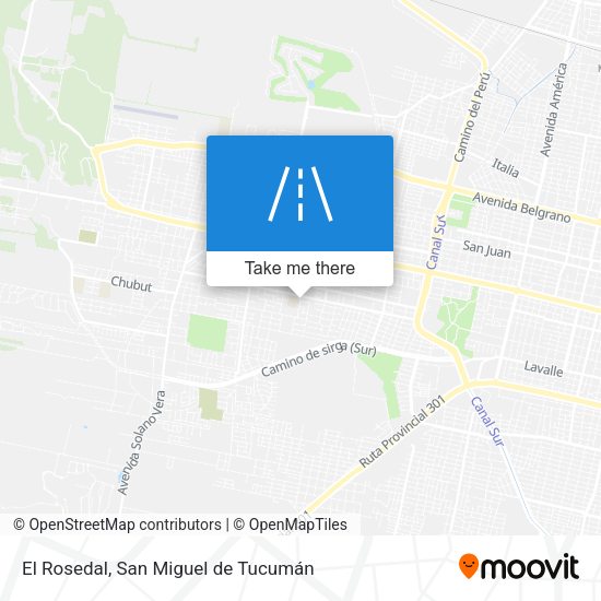 El Rosedal map