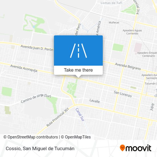 Mapa de Cossio
