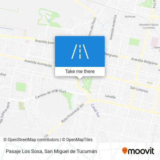 Mapa de Pasaje Los Sosa