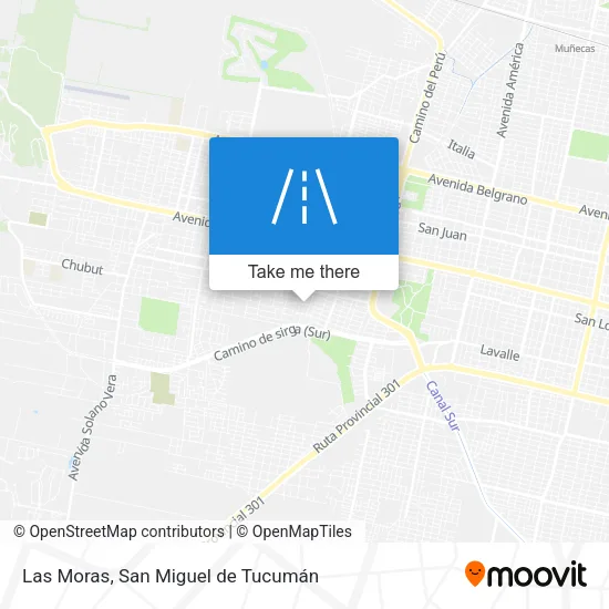 Mapa de Las Moras