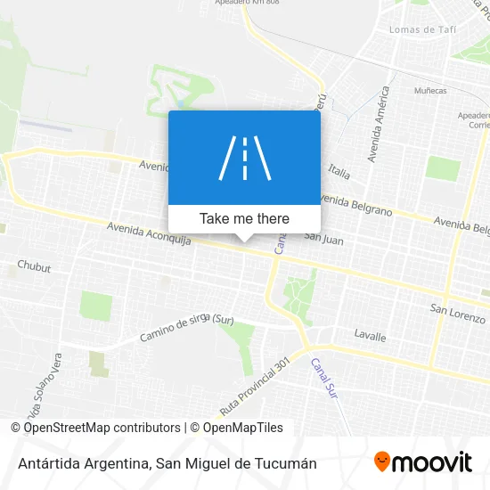 Antártida Argentina map