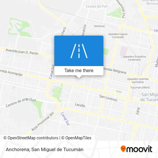 Mapa de Anchorena