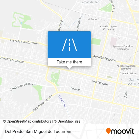 Mapa de Del Prado