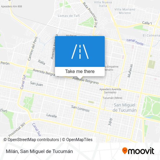 Milán map