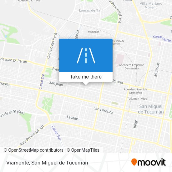 Viamonte map